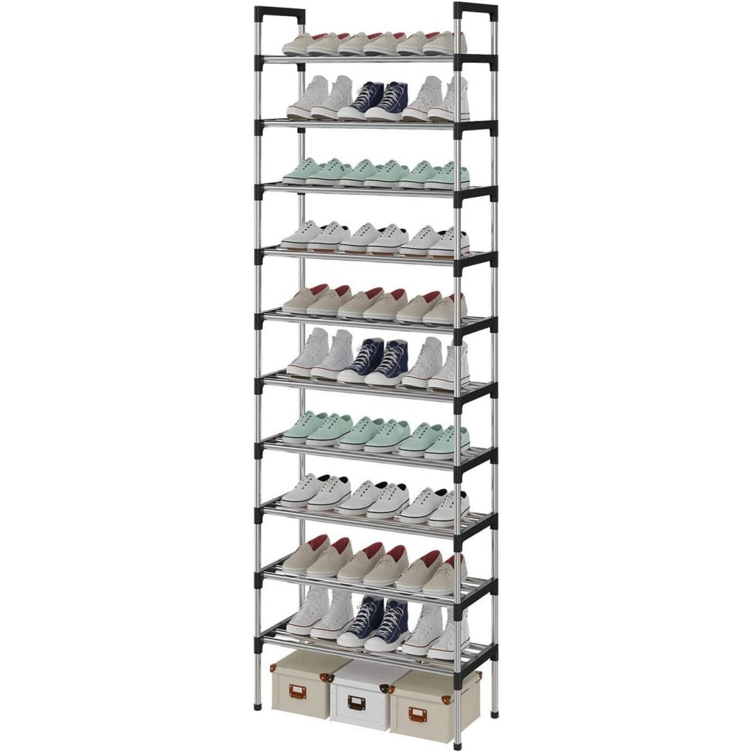 Eleganza pratica slot per scarpe argento