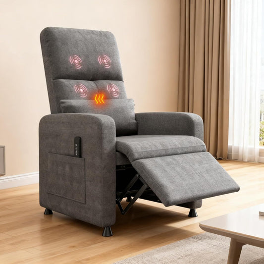 Eleganza pratica poltrone reclinabili grigio