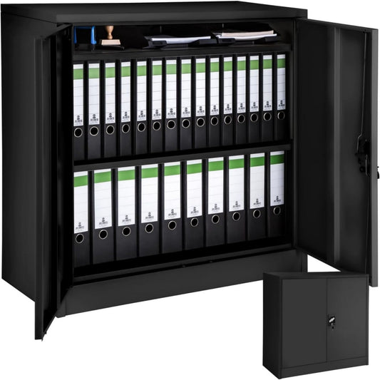 Eleganza pratica armadi archivio nero