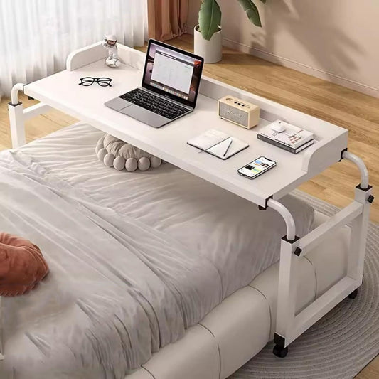 Eleganza pratica tavoli con rotelle in legno bianco