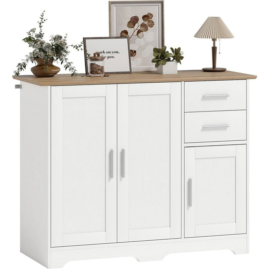 Forma equilibrata credenze e buffet regolabile bianco