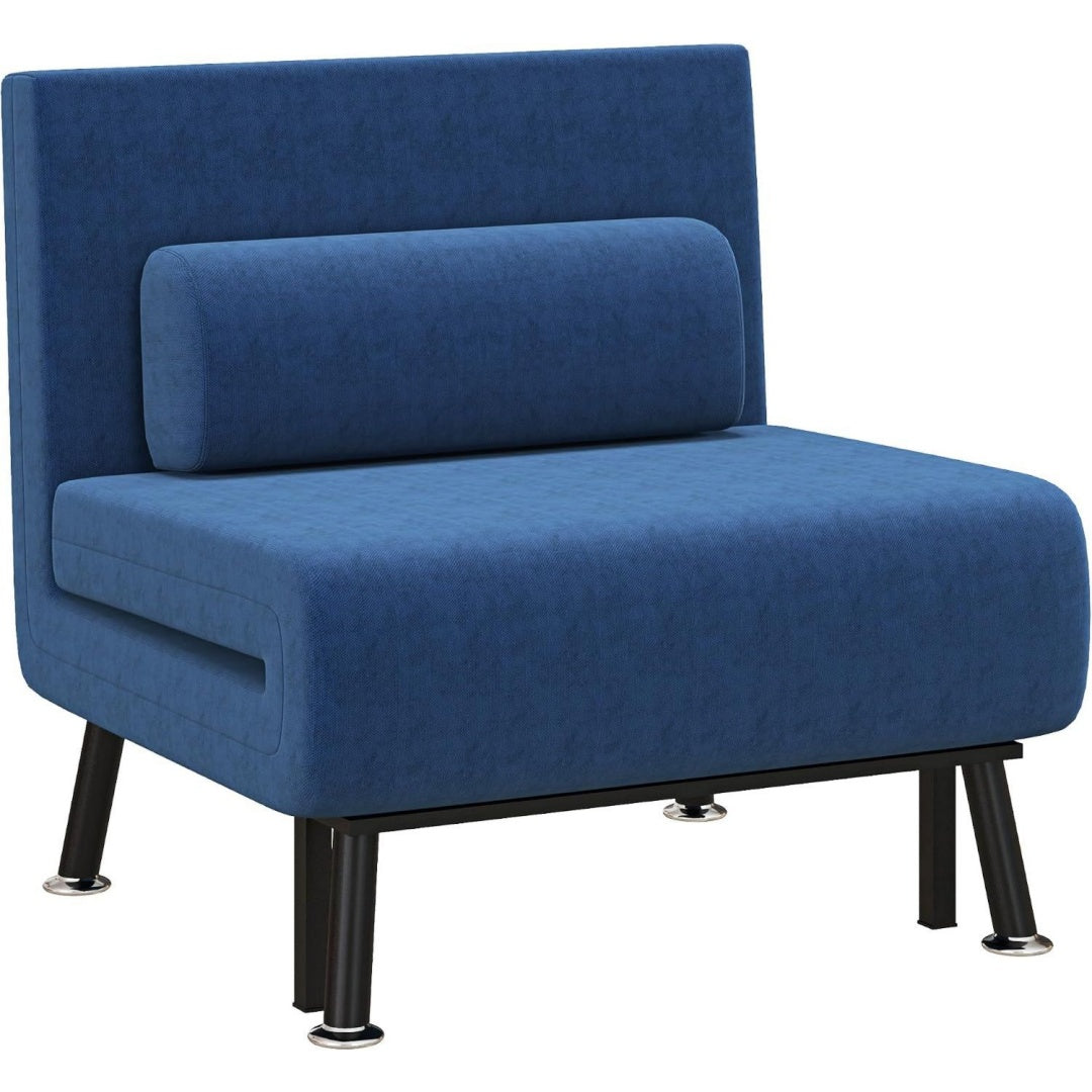 Eleganza pratica poltrone relax et chaise longue regolabile blu