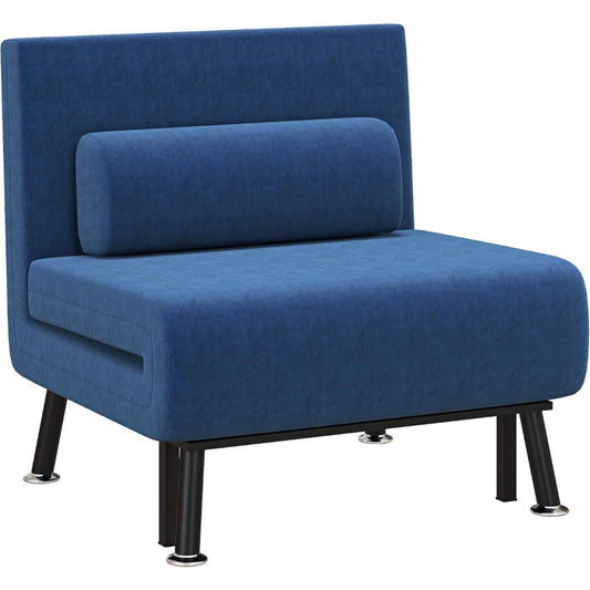Eleganza pratica poltrone relax et chaise longue regolabile blu